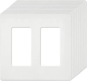 Paquete de 10 placas de pared decorativas estándar de policarbonato irrompible sin tornillos de 2 bandas. - Imagen 1 de 7