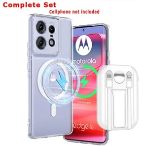 Option of Acrylic Magnetic Suction Case power bank for Motorola Edge 50 Pro - Picture 1 of 17