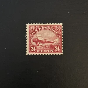 US Stamps Scott #C6 Air Mail Curtiss Jenny Mint Hinged Ng 24 cent - Picture 1 of 2