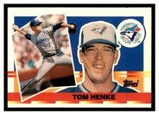 1990 Topps Big #101 TOM HENKE Toronto Blue Jays ~C3U