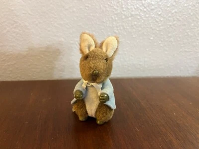 Vintage 1989 Eden Toys PETER RABBIT 3.5" Plush Figure Beatrix Potter - Image 1 of 4