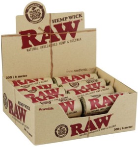 RAW Natural Unbleached Hemp Wick & Beeswax 6meter Roll UK