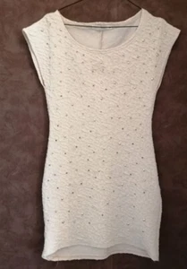 Robe blanc crème moulante stretch T38 CC Fashion T38 (2102037) - Picture 1 of 4