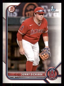 2022 Bowman Draft Sonny DiChiara #BD-16 FBC Los Angeles Angels