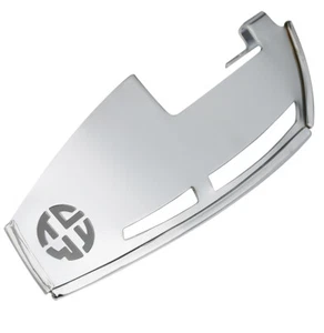 Chrome Driver Footboard Heel Guard Fit For Harley Touring Street Glide 86-21 19 - Picture 1 of 5