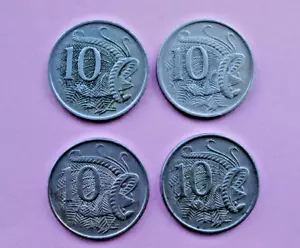 1966 --1969 AUSTRALIAN ELIZABETH 11 ( 10 CENT COINS LOOK GOOD FOR AGE,) - Picture 1 of 3
