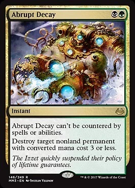 MTG - Abrupt Decay - Foil, Modern Masters 2017 - Image 1 of 1
