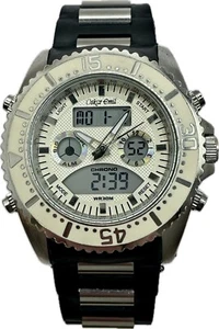 Oskar Emil RODRIGO Quality Fashion Chunky Sports Chronograph Watch WHITE - Picture 1 of 5