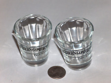 2-1 Pair  Southern Comfort Take It Easy Bar Man Cave Party Ribbed Shot Glasses