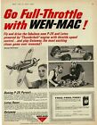 1965 Wen-Mac Gas Model P-26 Airplane, Lotus, Getaway Chase Game Vintage Print Ad