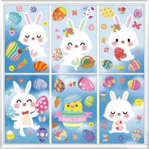 Easter Window Clings for Glass Windows Spring Window Clings Easter Window Sticke - Picture 1 of 12