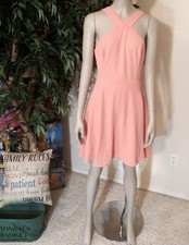 bib neck skater dress