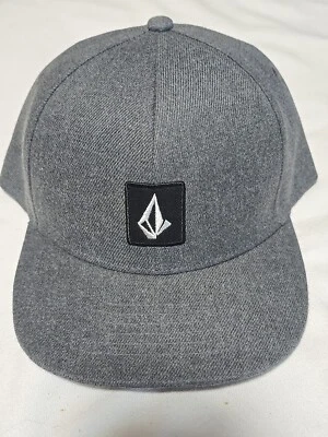 Volcom Adult Unisex V Square Adjustable Snapback Cap Hat Gray OSFM NWOT - Image 1 of 4