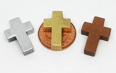 Dolls House Wooden Cross Set Church Accessory 1:12 Scale Miniature Mixed tumdee - Image 1 of 4