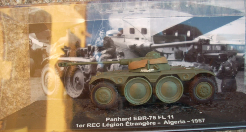 DIE CAST TANK " PANHARD EBR-75 FL ETRANGERE ALBERIA 1957 " SCALA 1/72  - Immagine 1 di 1