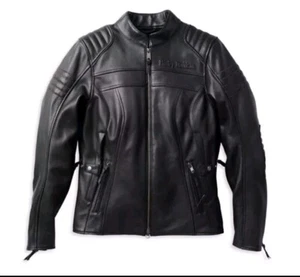 Harley Davidson Heather Avenue Triple Vent System Leather Riding Jacket Women’s - Picture 1 of 23