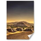 1x Vertical Poster Pyramid of the Sun Mexico #51830