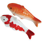 Ceramic Fish Figurine for Aquarium or Pond (2pcs)