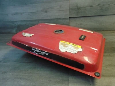 Multi Power Model mp7500e Portable Generator Engine Gasoline Fuel Tank Red Metal - Image 1 of 4
