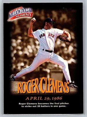 Roger Clemens 1997-98 Fleer Million Dollar Moments Insert #12 Boston Red Sox - Image 1 of 2