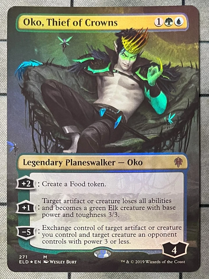 *foil* borderless OKO THIEF OF CROWNS 271 Throne of Eldraine MTG Magic NM Mythic - Image 1 of 1