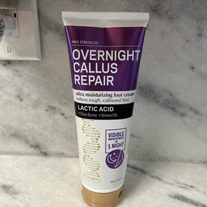Overnight Callus Repair Rough Foot Cream Lactic Acid w Shea Butter& Almond Oil - Picture 1 of 1