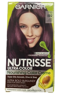 Garnier Nutrisse Ultra Color Crema Color de Cabello Permanente BR2 Fruta de la Pasión Sellado Foto 1 de 4