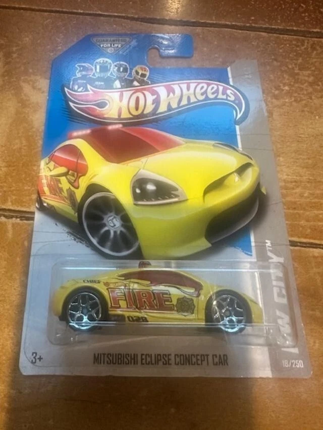 2013 Hot Wheels HW City Mitsubishi Eclipse Concept Car #18 yellow - Image 1 of 1