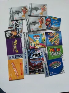 Lot 10+ Gameboy Advance Color Instruction Booklet Manuals - Mario Kingdom Hearts - Picture 1 of 12