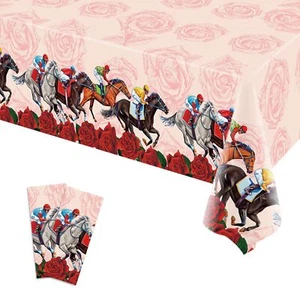 Kentucky Derby Tablecloth Churchill Downs Horse Racing Party Decoration - Picture 1 of 6