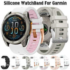 Correa de silicona Quickfit para Garmin Fenix 5S 6S Pro 7S Solar 8 Mk3 Mk3i 43 mm - Imagen 1 de 69