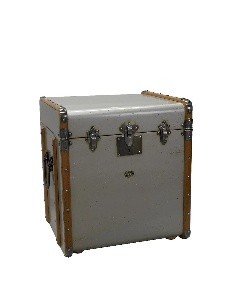 Authentic Models Beistelltisch "Koffertruhe" in silber, limitiert MF079S - Bild 1 von 4
