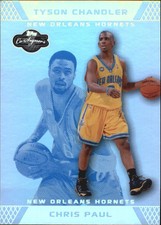 2007-08 Topps Co-Signers Silver Blue Foil Card #14 Chris Paul/Chandler/29