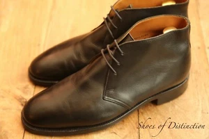Crockett & Jones Chiltern Black Leather Chukka Boots Shoes Men's UK 6 E US 7 - Picture 1 of 11