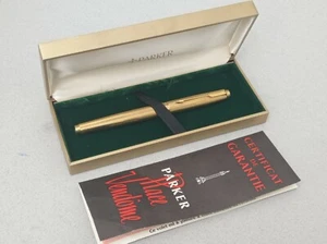 Pluma estilográfica Parker 75 Milleraies F oro 14k pluma coleccionable vintage excelente - Imagen 1 de 12