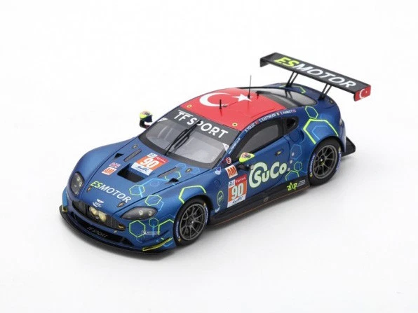 Spark Model 1:43 s7043 Aston Martin Vantage #90 TF Sport Le Mans 2018 NEW - Immagine 1 di 1
