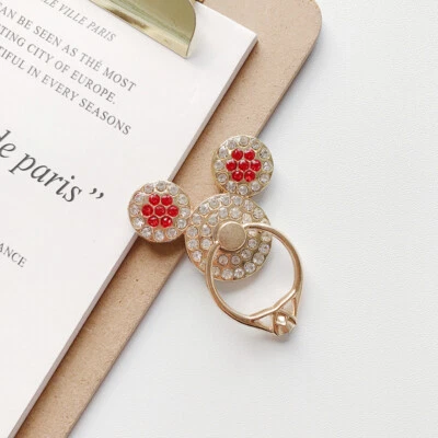 360 Rotating Cell Phone Ring Stand Holder iPhone Galaxy Android- Crystal Mickey - Image 1 of 4