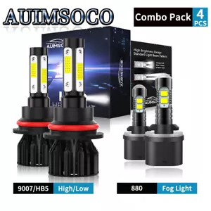 9007 880 LED Headlight Kit Bulbs Super Bright For Ford Mustang 1994-2004 24000LM - Picture 1 of 15