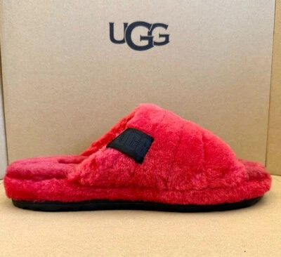 UGG - Men's Fluff You Slipper Red New in Box - Image 1 of 4