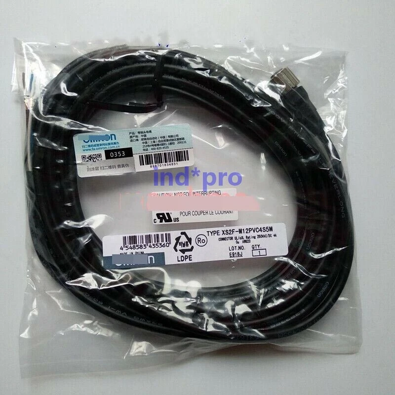 XS2F-M12PVC4S5M brand new photoelectric sensor cable 5M XS2FM12PVC4S5M - Image 1 of 1
