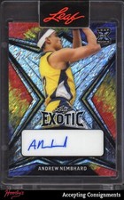 2022-23 Leaf Exotic Diagonal Shimmer Parrot Andrew Nembhard RC Rookie AUTO 3/5