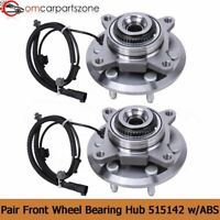 Pair 515142 Front Wheel Bearing Hub for 11-14 Ford F150 Expedition 4X4 w/ABS 2 