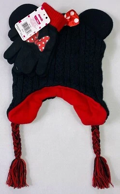Conjunto de gorro y guantes de Minnie Mouse para niñas jóvenes Disney Junior talla única Foto 1 de 2