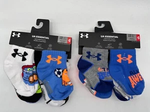 PACK DE 6 PARES DE CALCETINES LIGEROS CORTE TOBILLO UNDER ARMOUR UA ESSENTIAL 6-12 MESES - Imagen 1 de 17