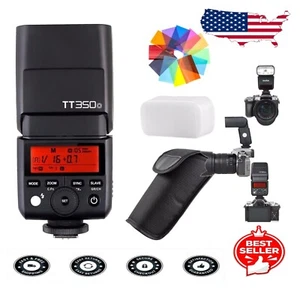 Compact GN36 Camera Speedlite with Color Filters for Olympus/Panasonic DSLRs - Picture 1 of 11