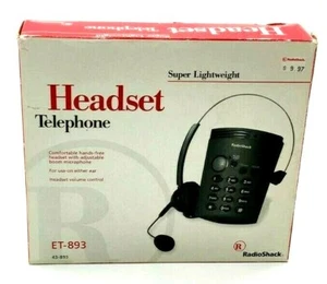 Preowned Headset Telephone Super Lightweight RadioShack ET-893 RadioShack - Picture 1 of 2