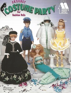 Costume Party For Fashion Dolls Crochet Doctor Nurse Firefighter Police Officer - Picture 1 of 2