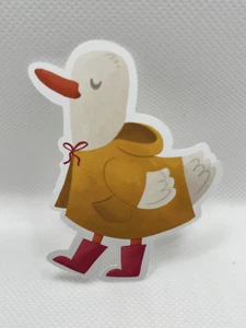 Duck with Raincoat Sticker - 3"x3" - Picture 1 of 1
