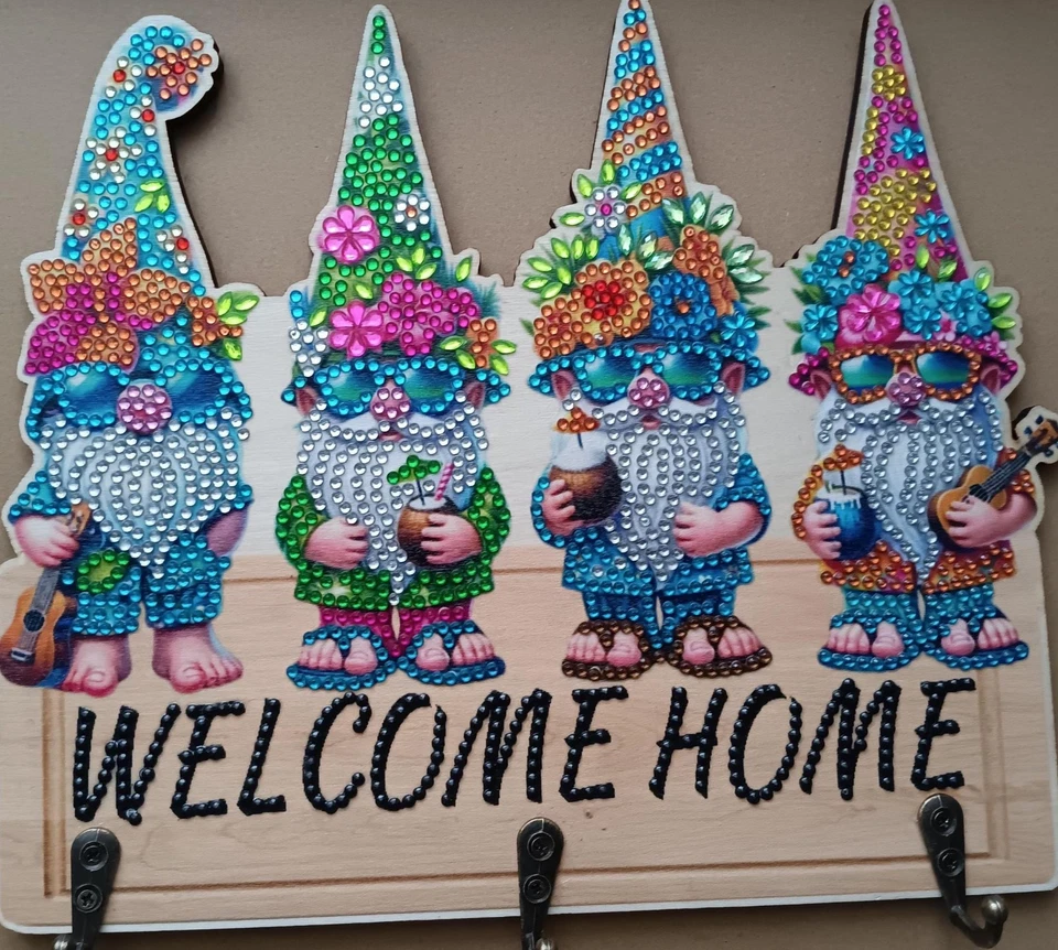 gnomos llavero diamante arte Foto 1 de 1