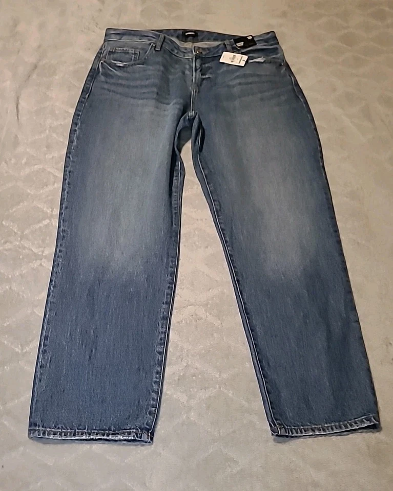 EXPRESS 16 LONG LEGGING HIGH RISE STRETCH BLACK WOMENS JEANS